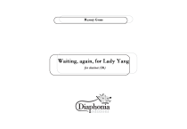 WAITING, AGAIN, FOR LADU YANG for clarinet [DIGITAL]